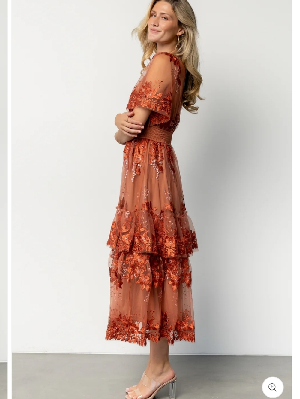 NWT Baltic Born Lotte Embroidered Midi Dress Size XL - Picture 3 of 12